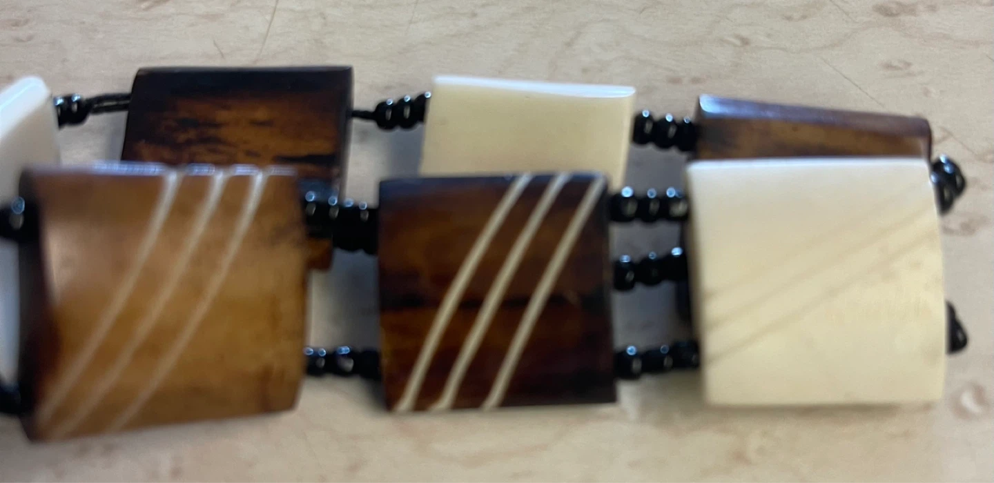 Stretch Bracelet with Square Beads - photo 2