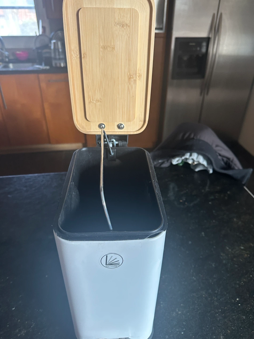 White Pedal Bin with Soft Close Lid