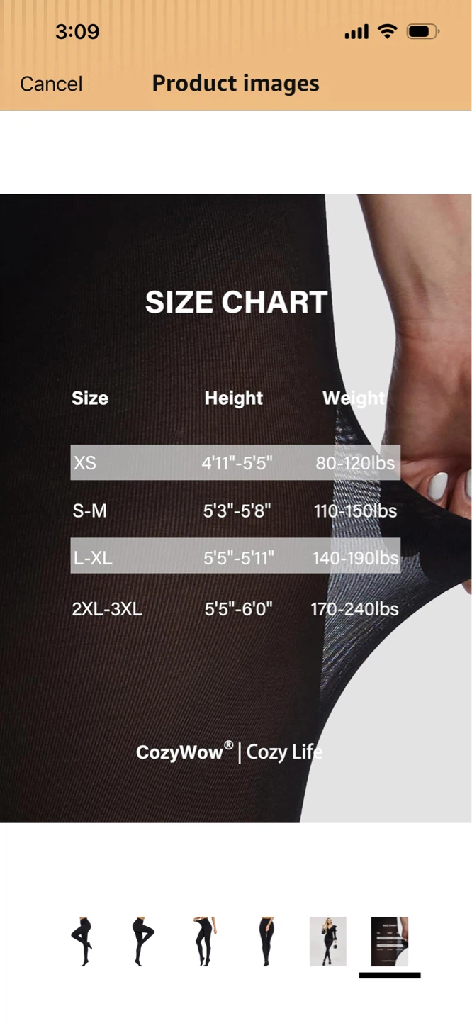 Brand New-CozyWow Tight ,S -M  - Black - photo 5