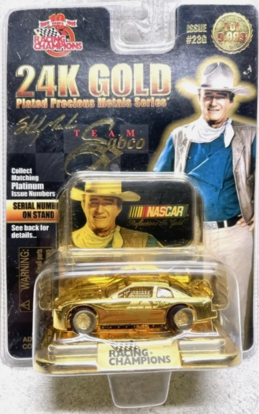 John Wayne gold plated die cast