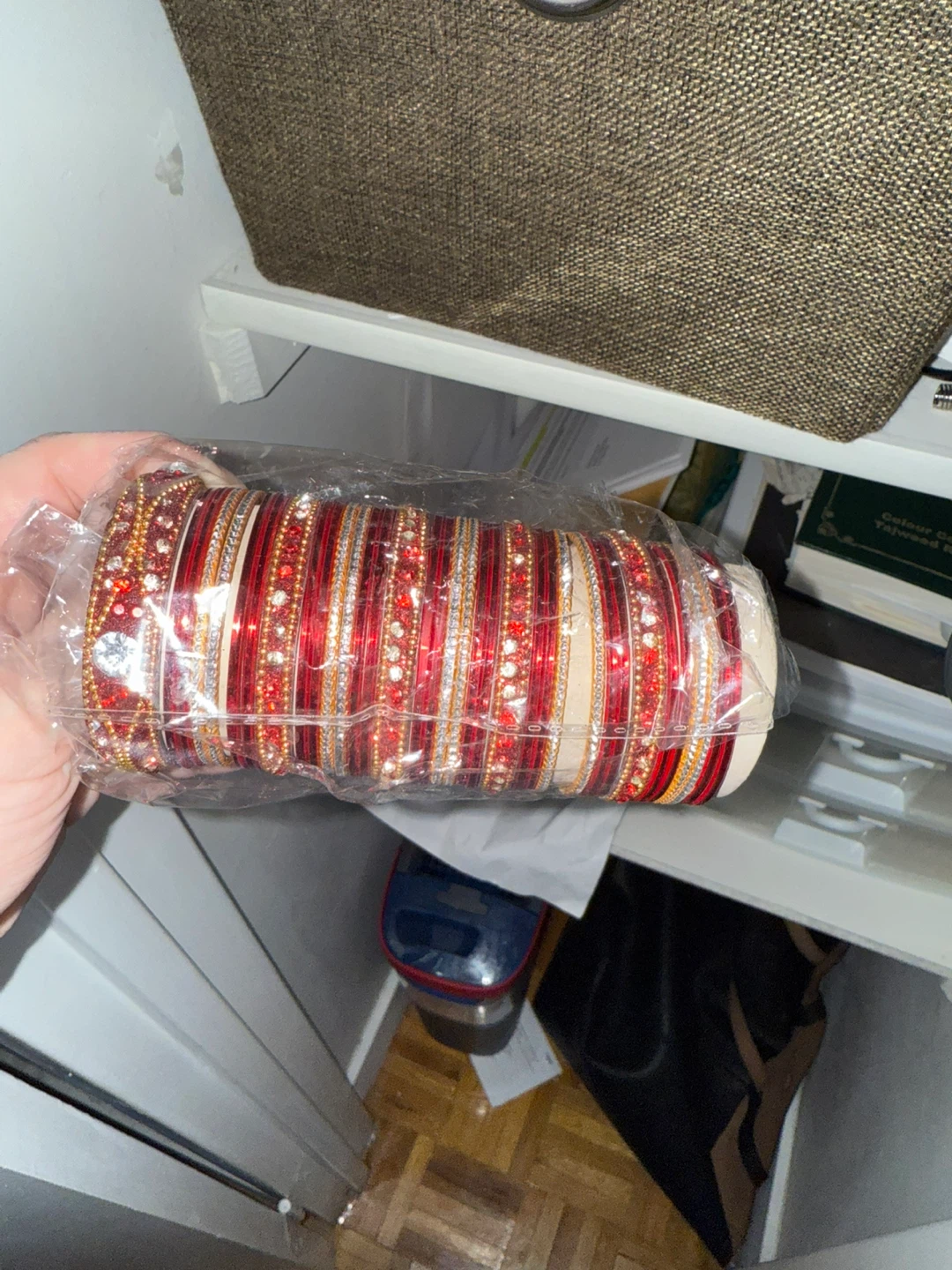 Children Set of Red and Gold Bangles