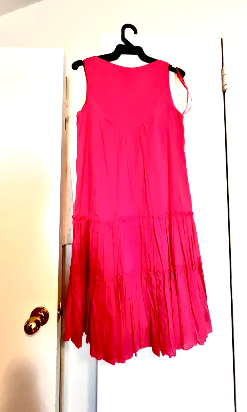Brand New Pink 100% Cotton Dress Size S - photo 2