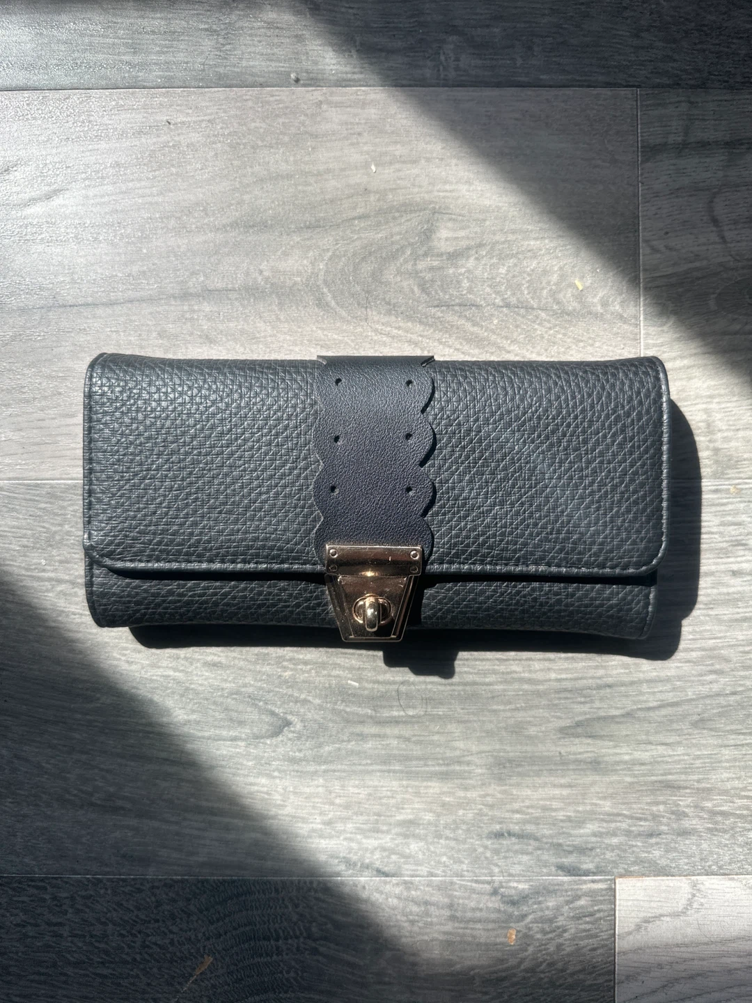 Women's Black Faux Leather Wallet