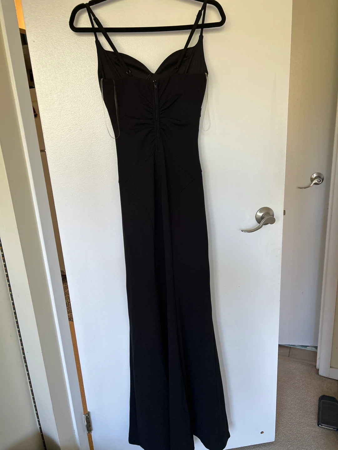 Fashion Nova Black Ruched Maxi Dress - photo 3
