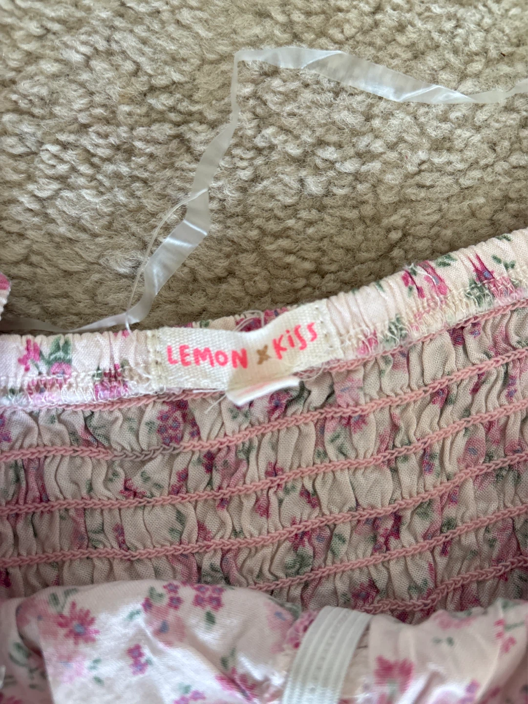 Kids Lemon Kiss 2 Piece Set - Pink Floral Rayon - photo 5