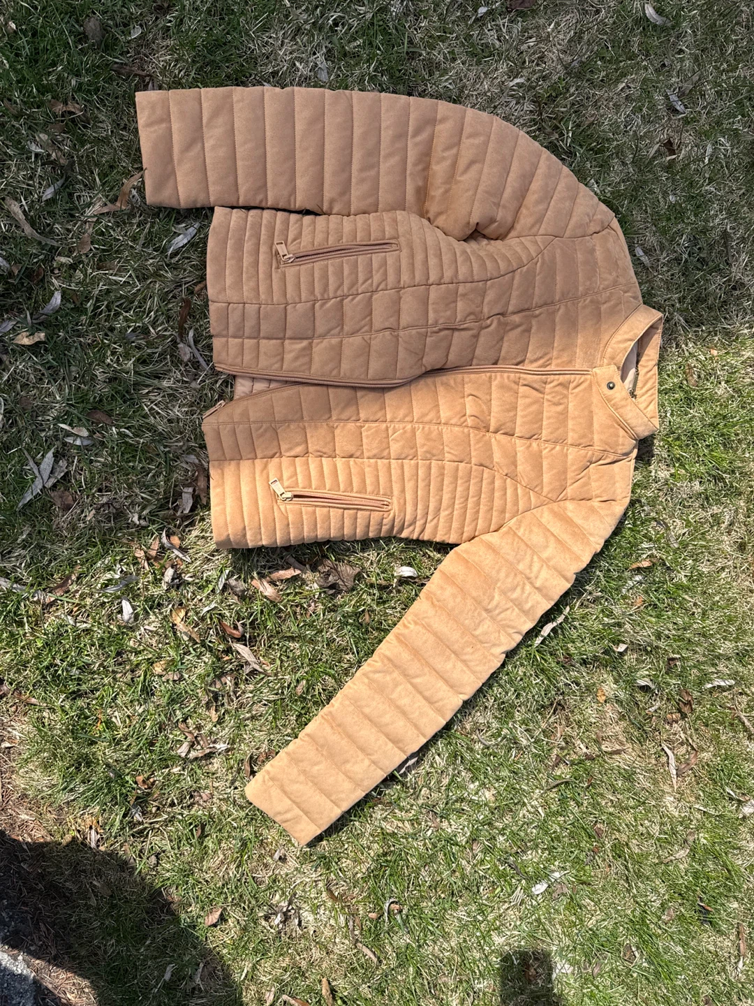 Guess Quilted Jacket - Tan - Medium - photo 2