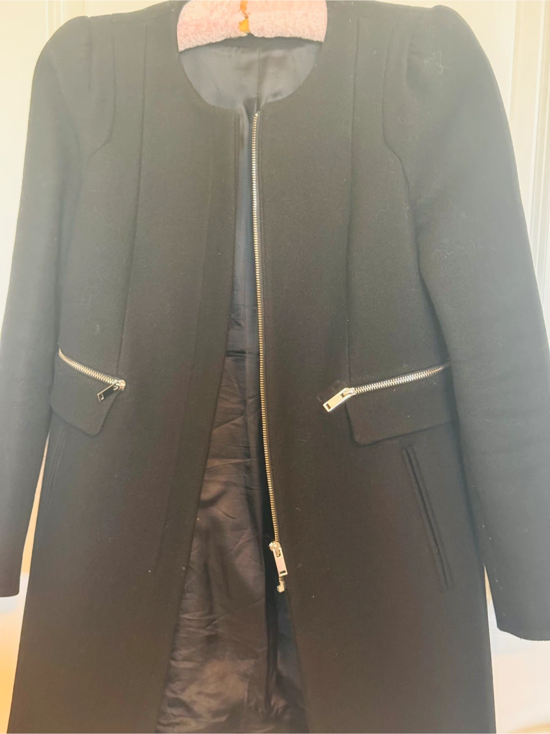 ZARA WOMAN Black Coat - Size M