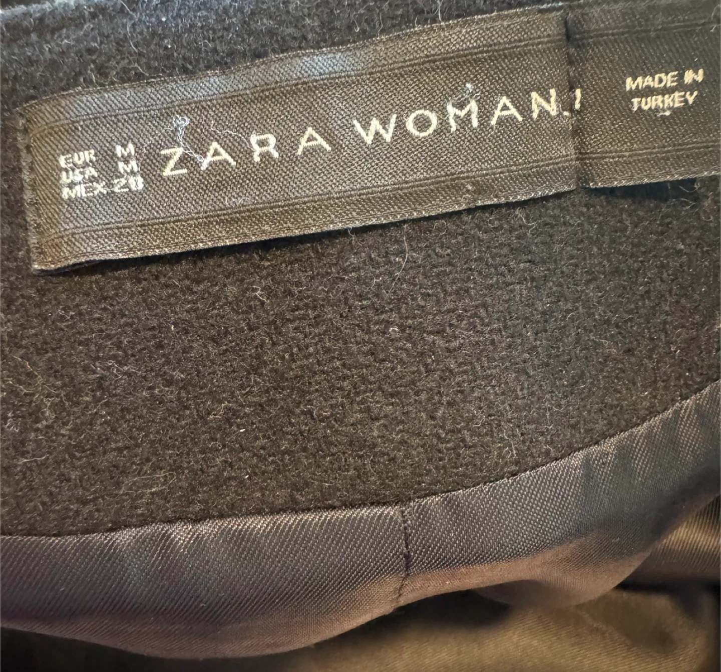 ZARA WOMAN Black Coat - Size M - photo 5