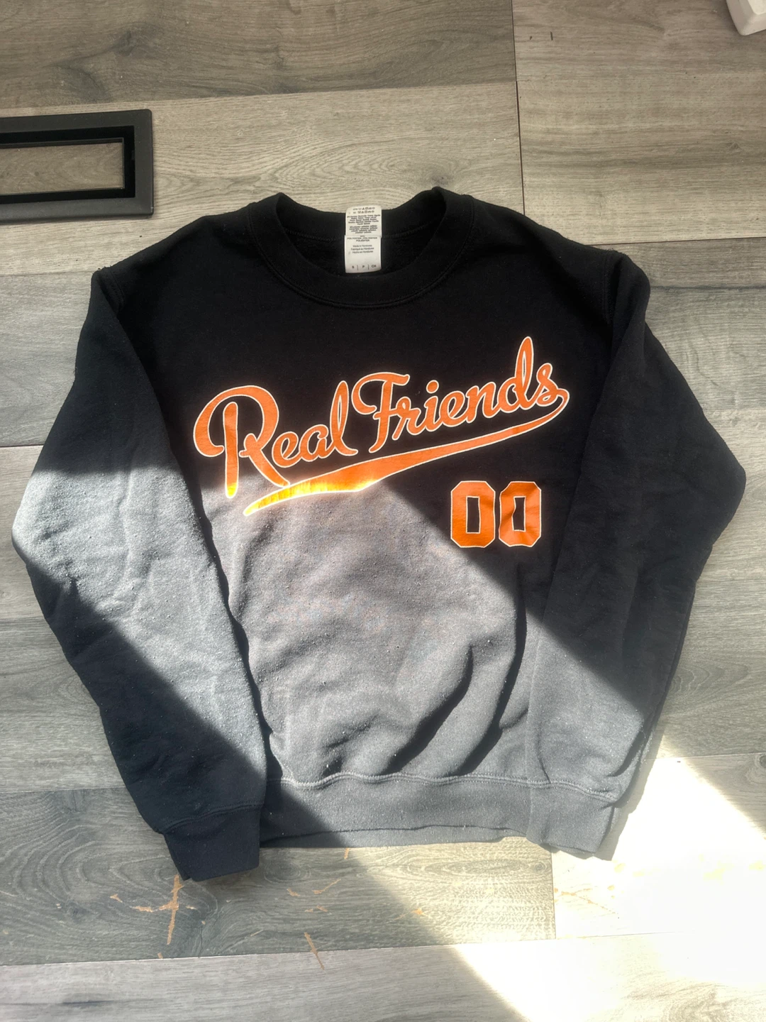 Real Friends "Never Grow Up" Black Sweatshirt