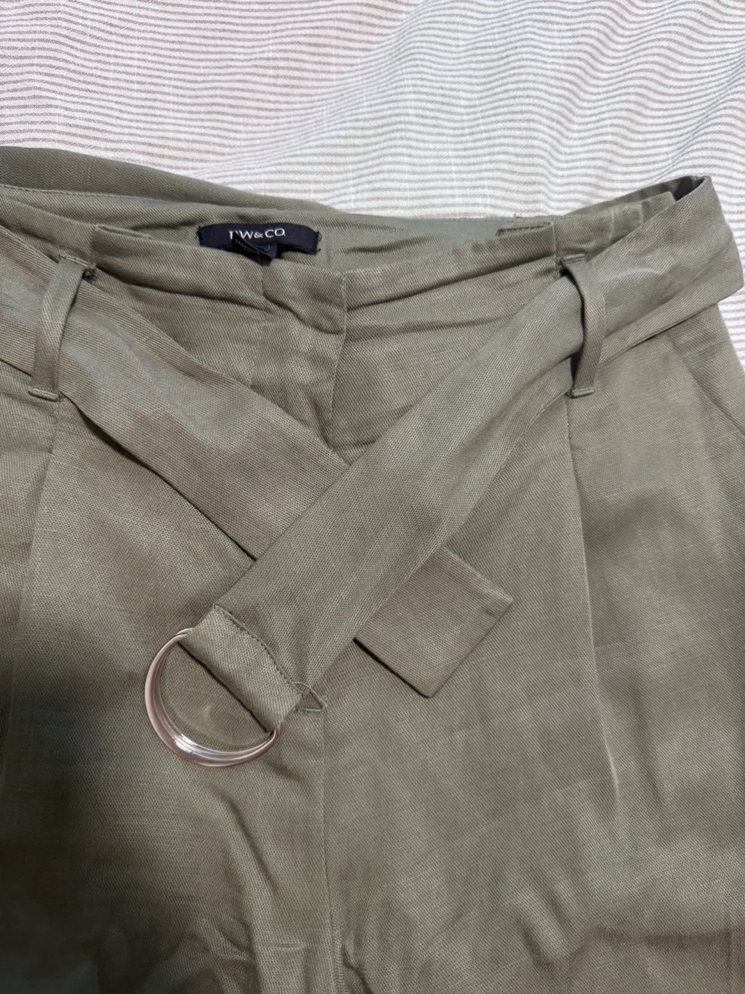 RW & CO. Women's Green Belted Pants - Size 4 - photo 2