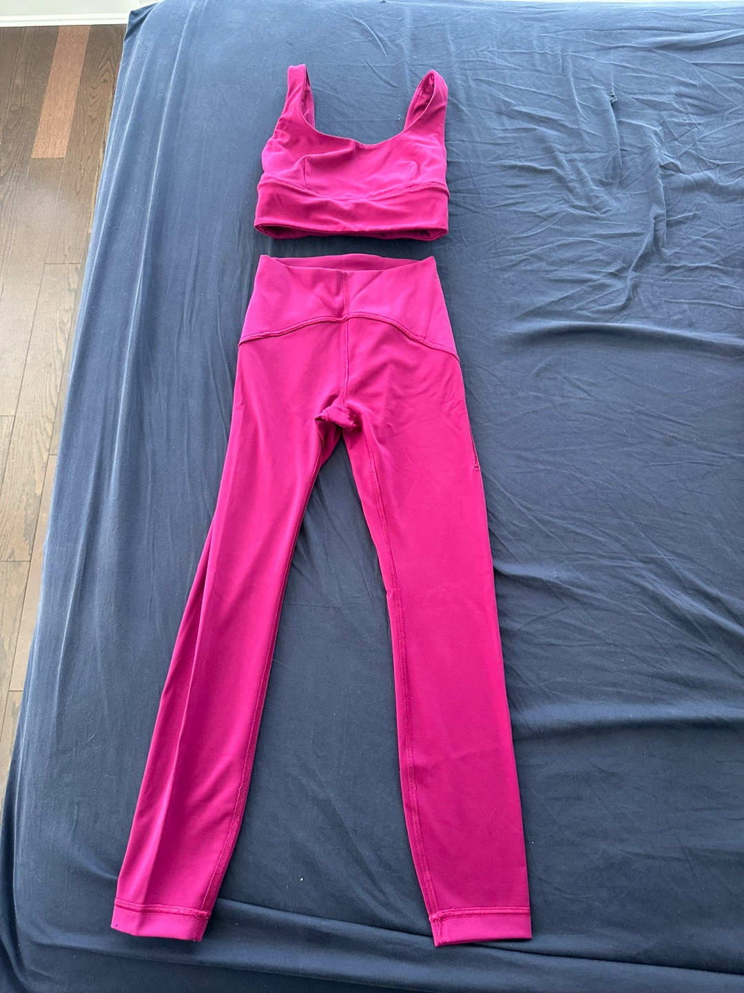 Lululemon Pink Sports Bra and Leggings Set