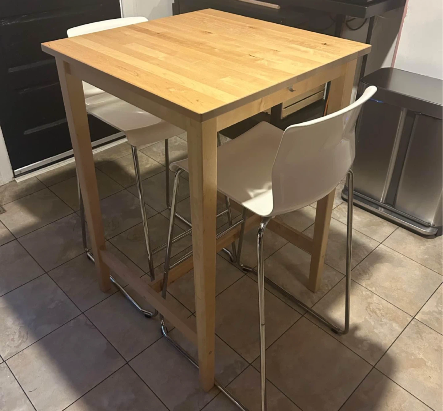 Ikea Bar Height Table ( Ikea Bjorkudden)