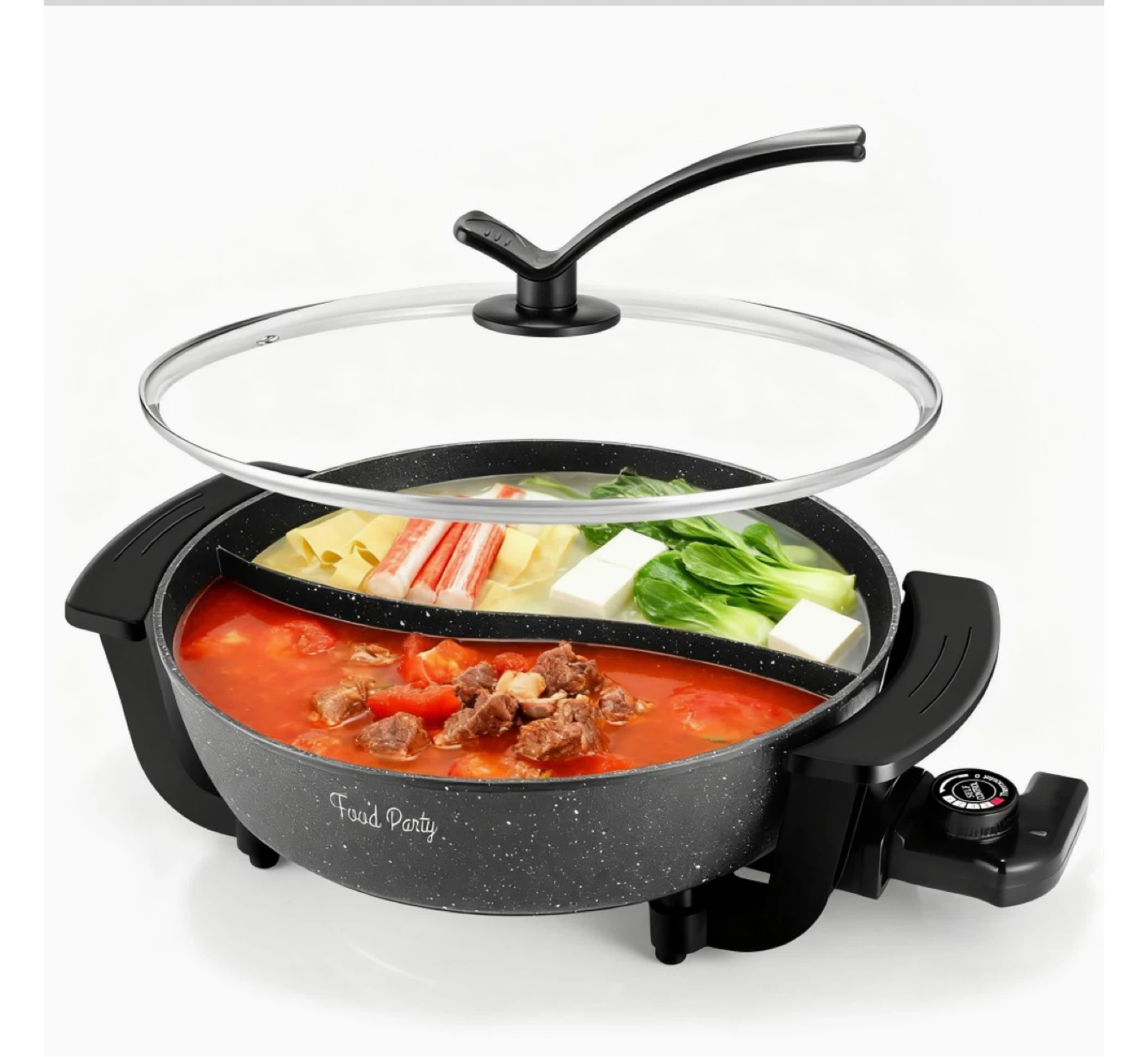 Electric Hot Pot Dual Sided with Divider - photo 4