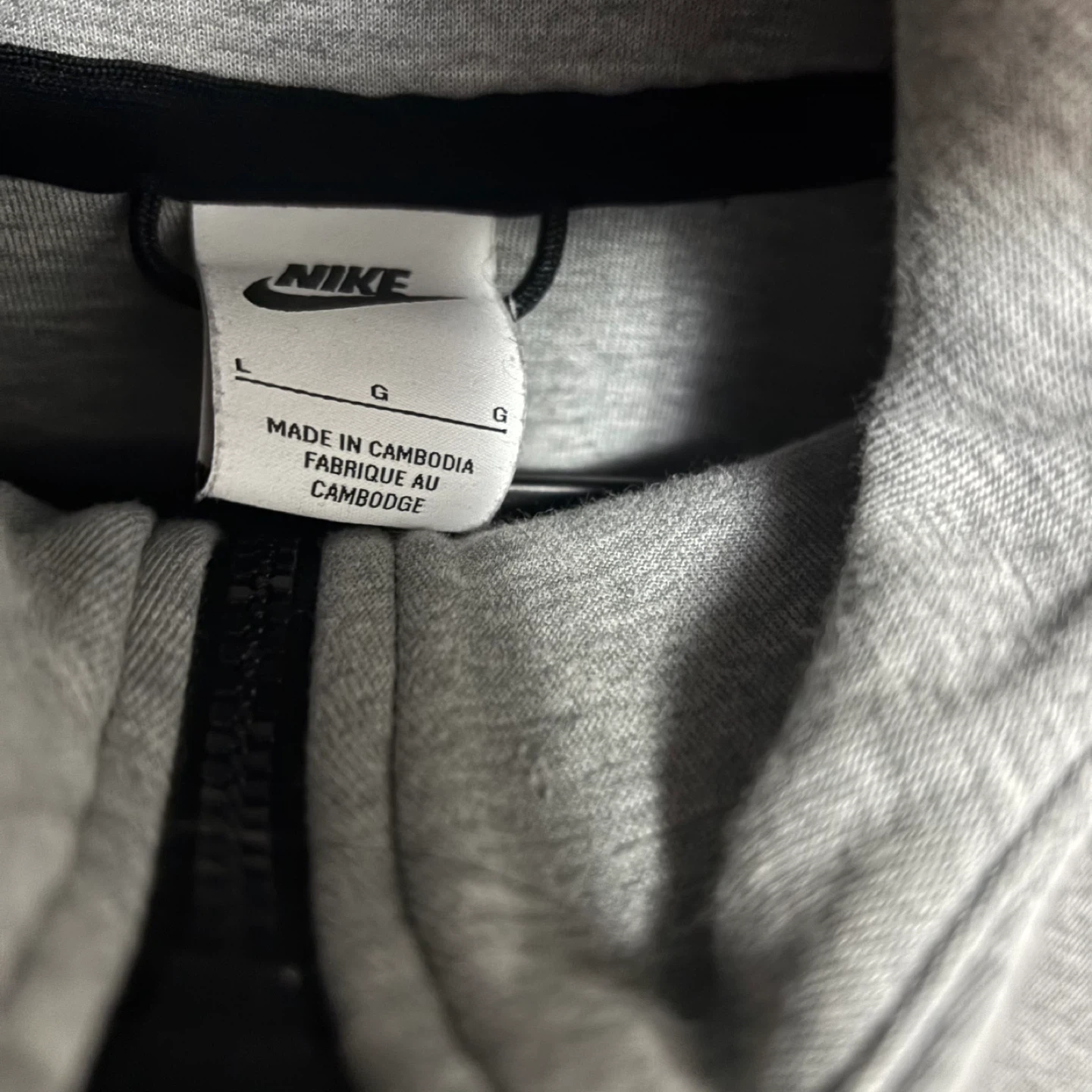 Nike Tech Fleece Full Zip Hoodie Grey Size L - photo 4