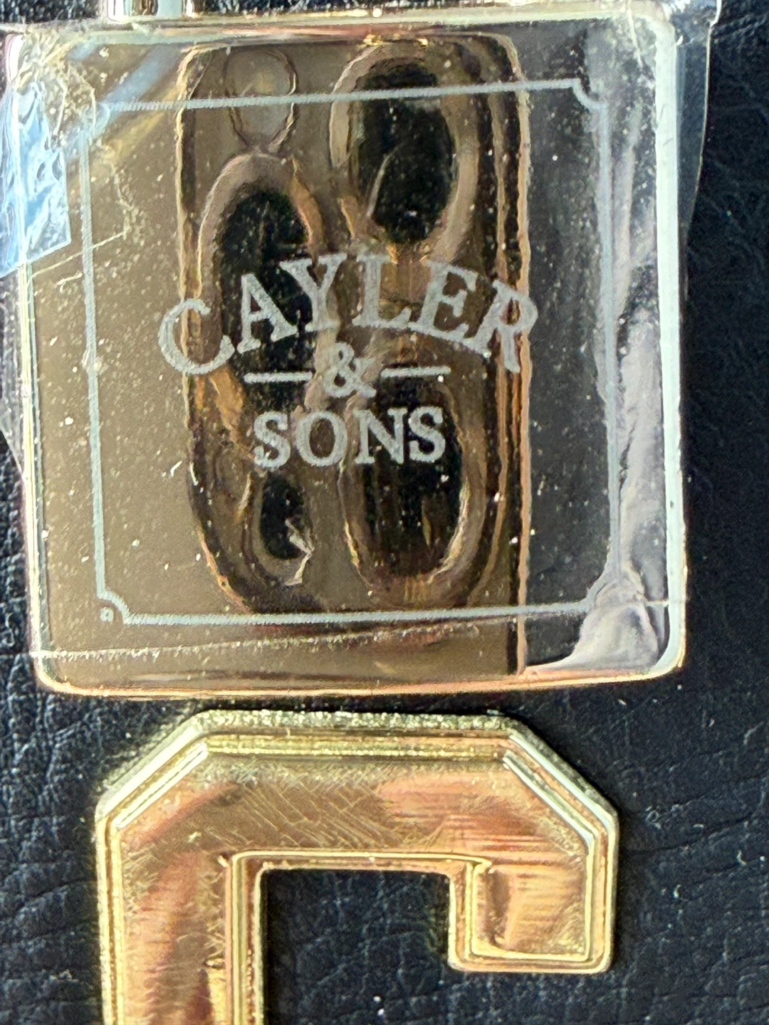 Cayler & Sons Black Leather Backpack