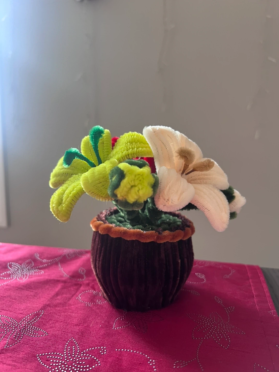 Mother’s Day gift - Chenille Flowers in Pots - photo 4
