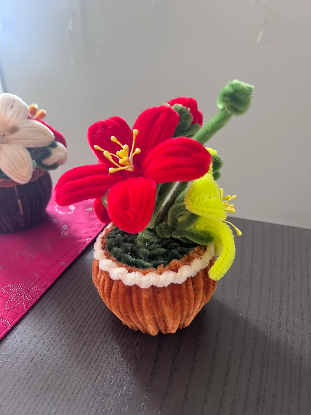 Mother’s Day gift - Chenille Flowers in Pots - photo 3