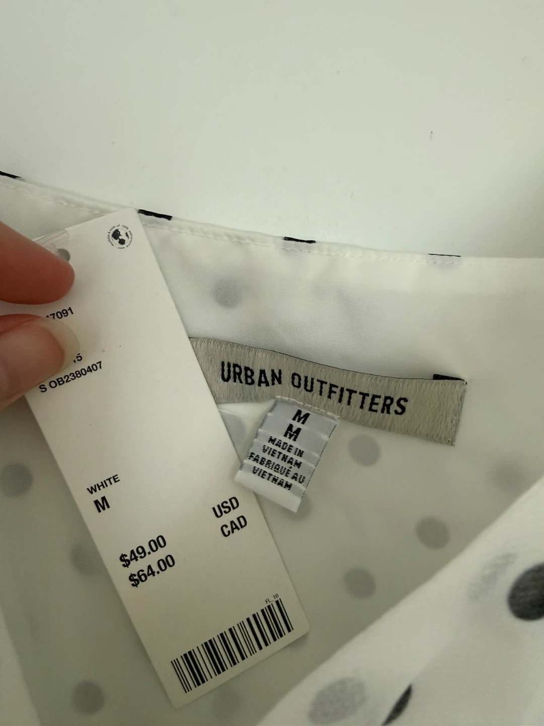 New with Tags! Urban Outfitters Polka Dot Mini Dress | Size M - photo 2