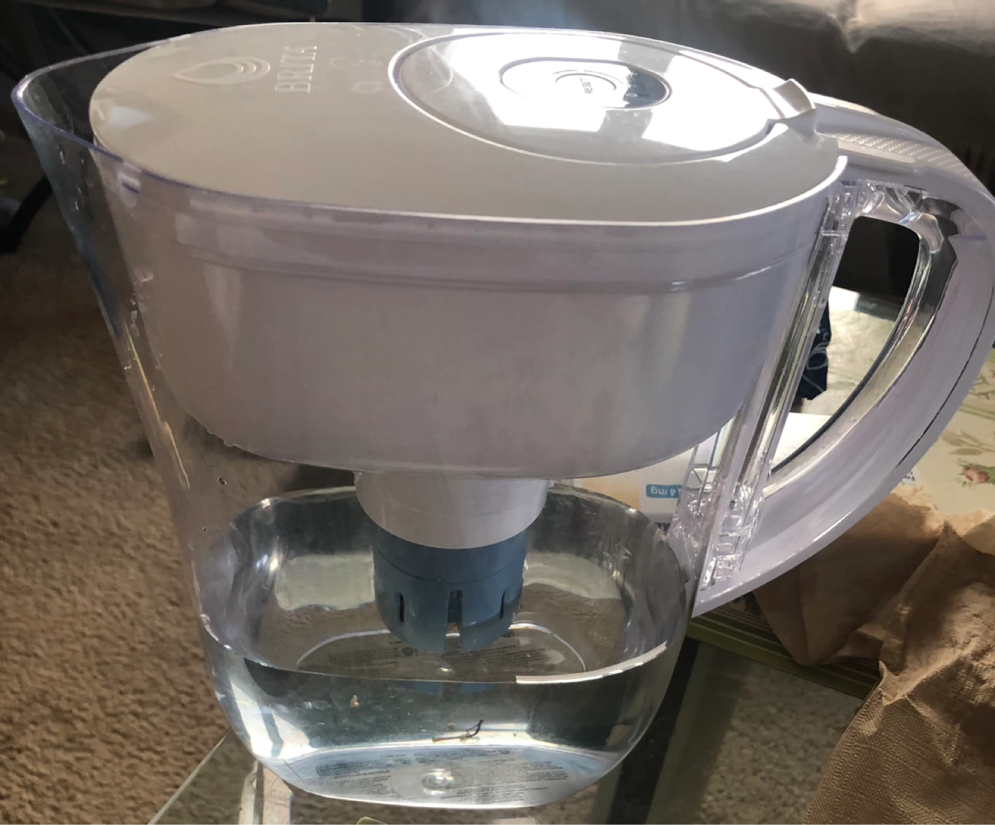 Brita Water Pitcher with filter half inch miner crack  no leaks - photo 2