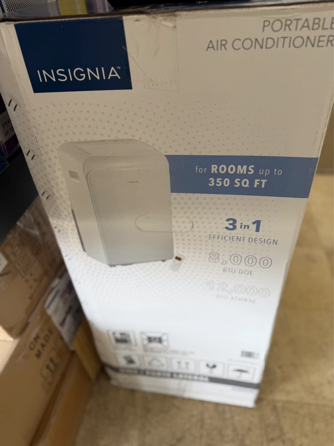 Insignia 8,000 BTU Portable Air Conditioner - White - photo 3