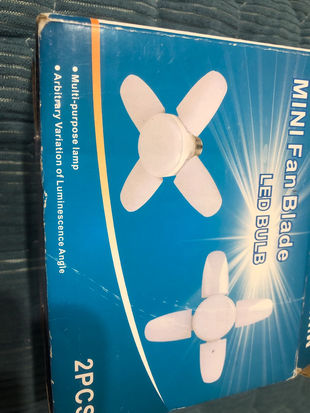 New-MINI Fan Blade LED Bulb - 2 Pack