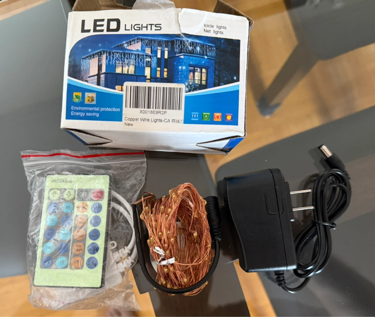Copper Wire LED String Lights with Remote - photo 2