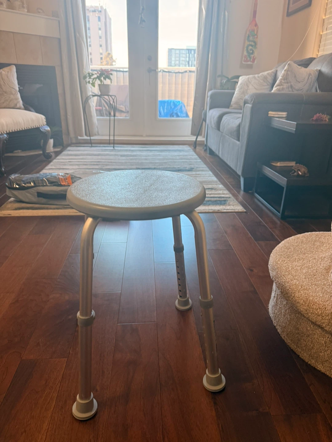 Adjustable Height Shower Stool - photo 2