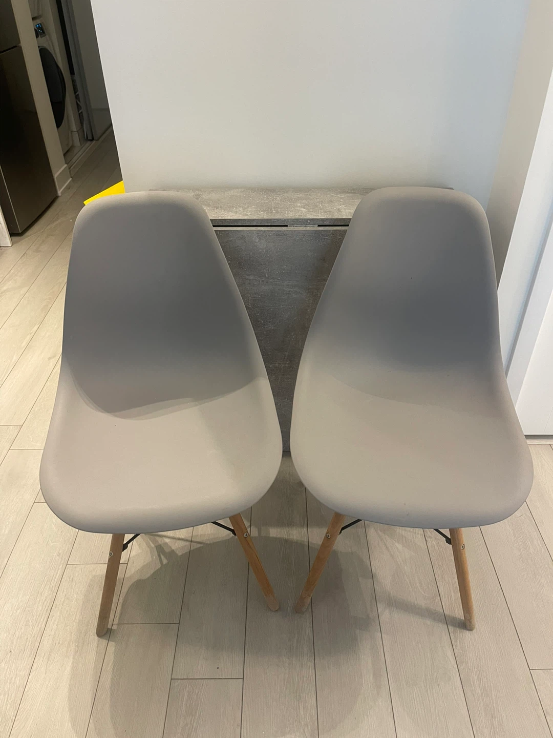 Set of 2 Grey Dining Chairs - photo 3