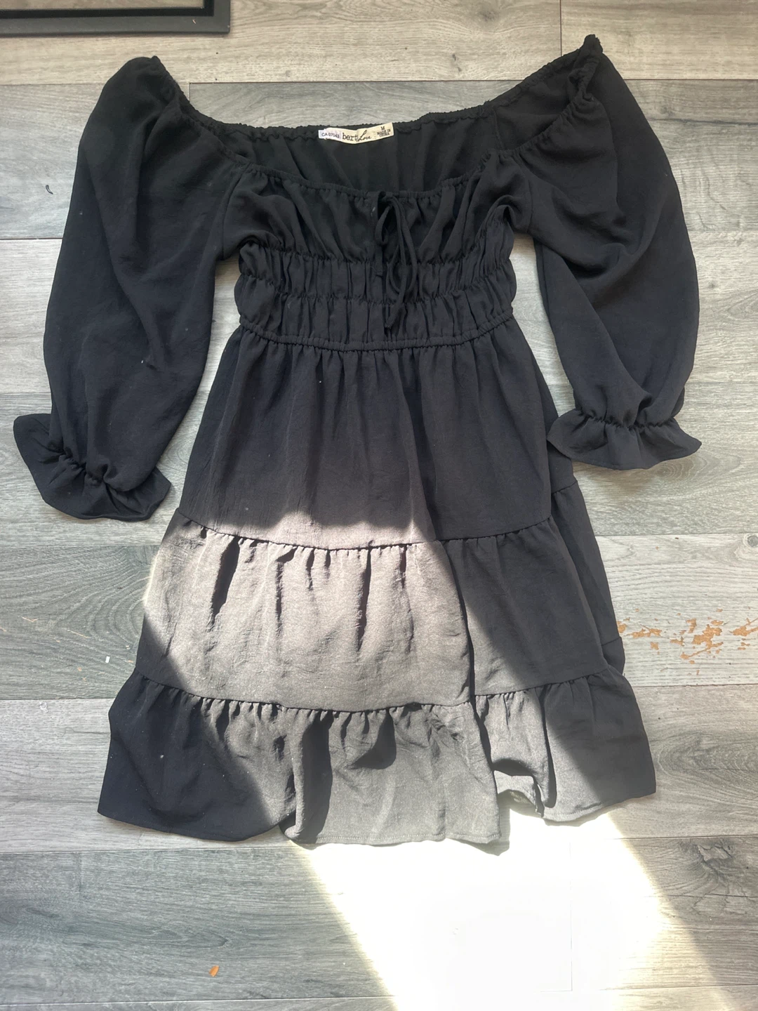 Black Bardot Dress
