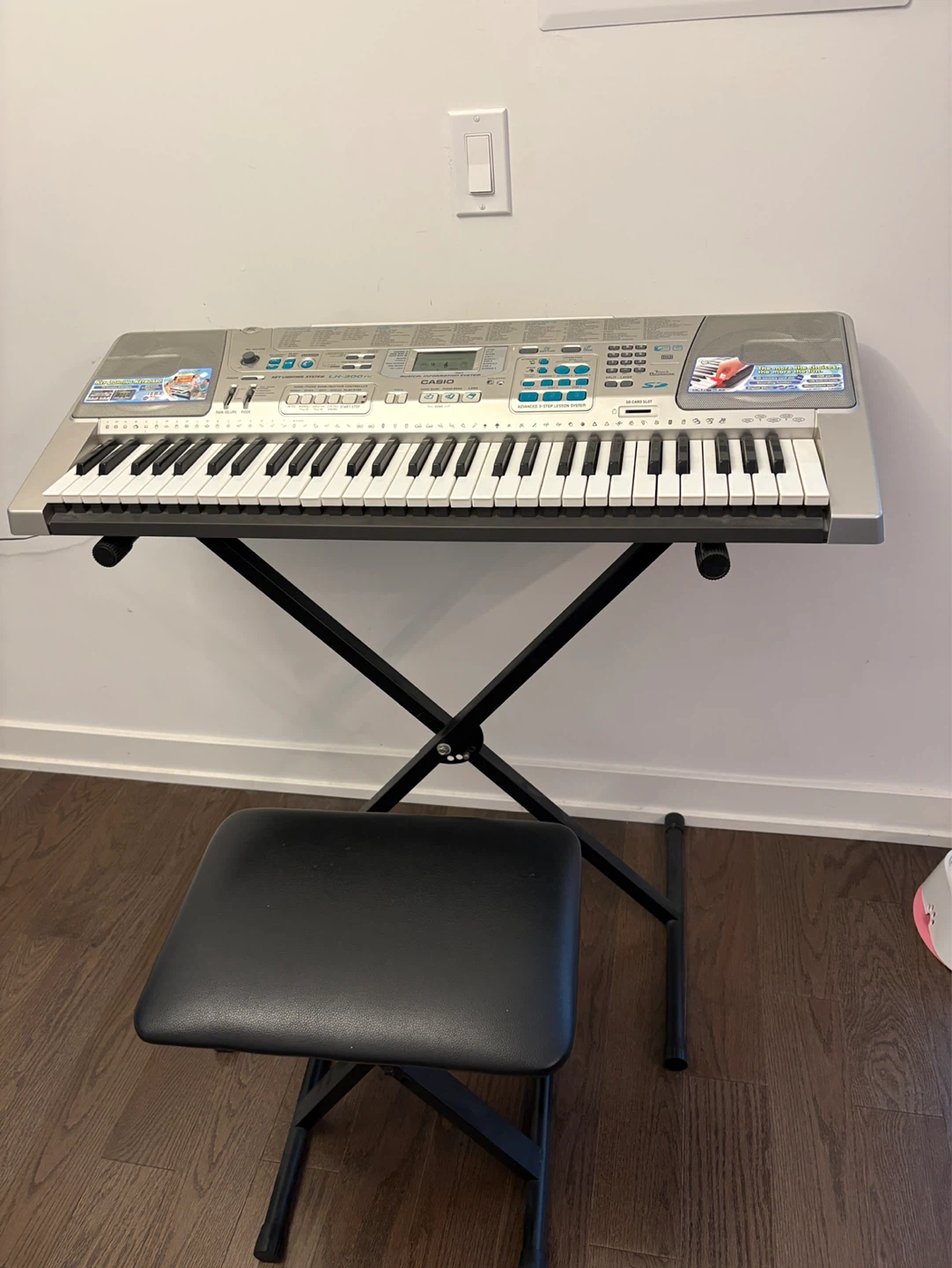 Casio LK-300TV Electronic Keyboard with Stand and Stool