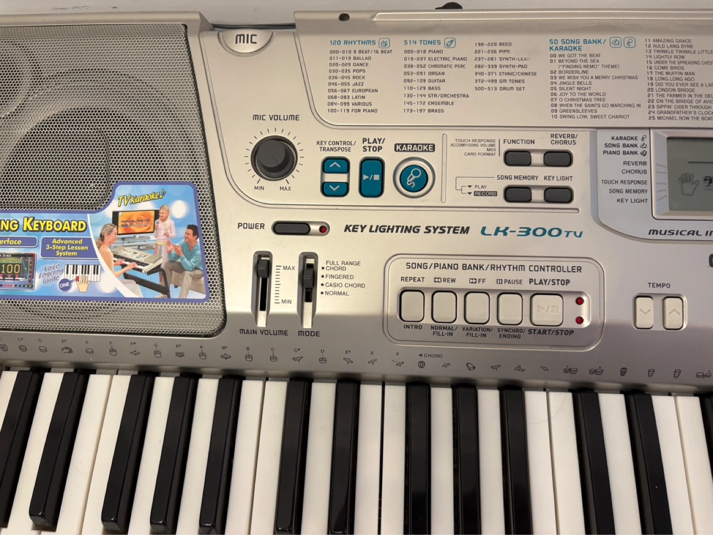 Casio LK-300TV Electronic Keyboard with Stand and Stool - photo 3