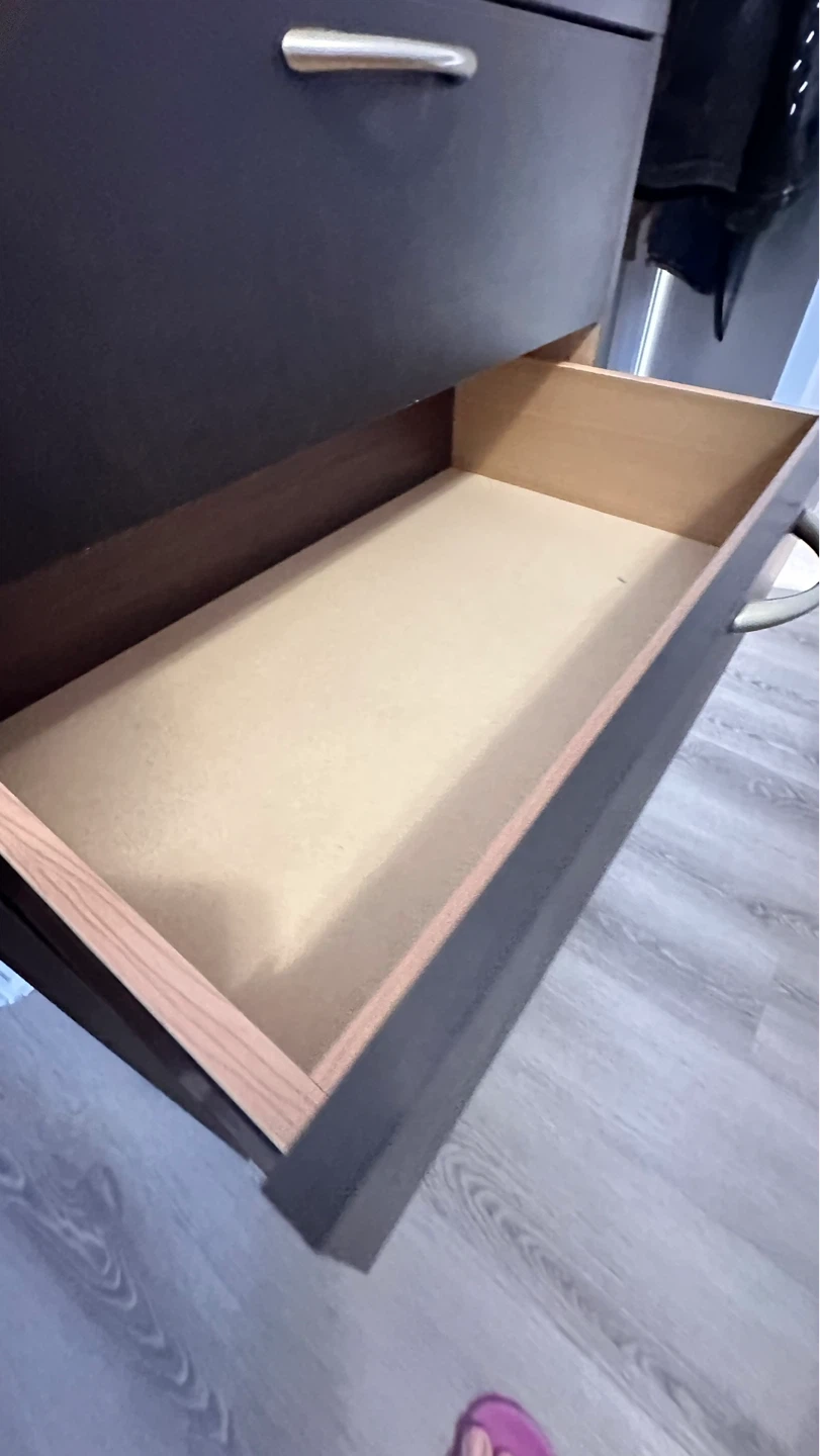 Dark Wood 5-Drawer Dresser (Espresso Brown) - photo 3
