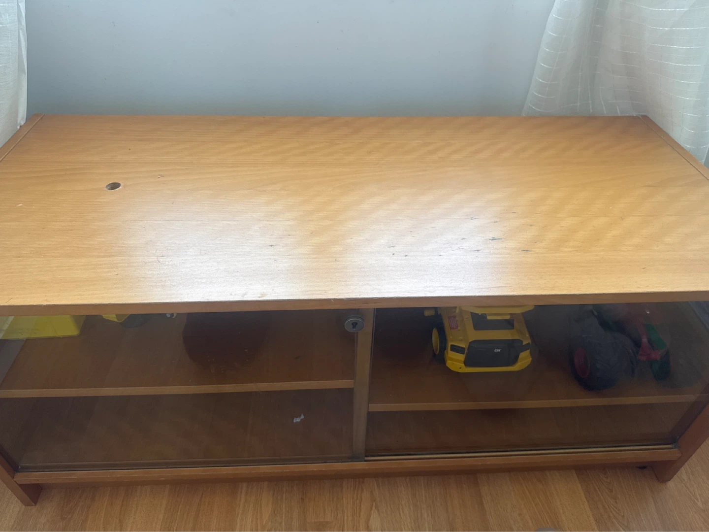 Wood and Glass Display Cabinet and tv stand - photo 2