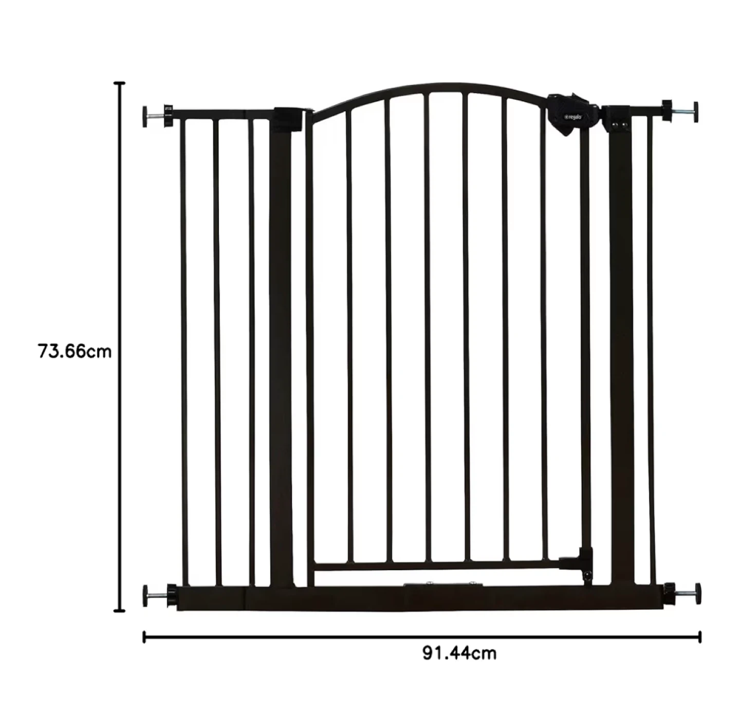 Metal Arch Gate - 37" Tall, 29" Wide