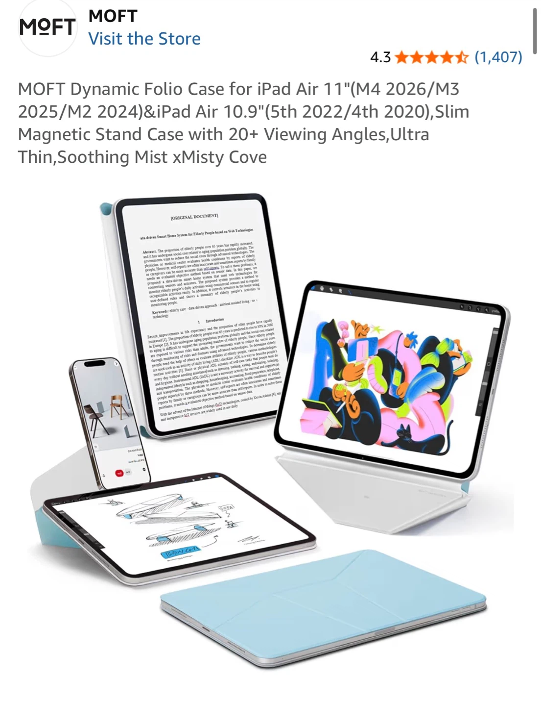 MOFT Dynamic Folio Case for iPad Air 11"
