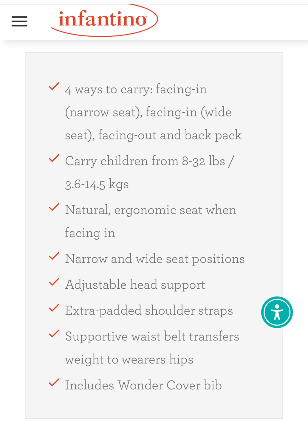 Infantino Flip 4-in-1 Convertible Baby Carrier - cheetah print - photo 5
