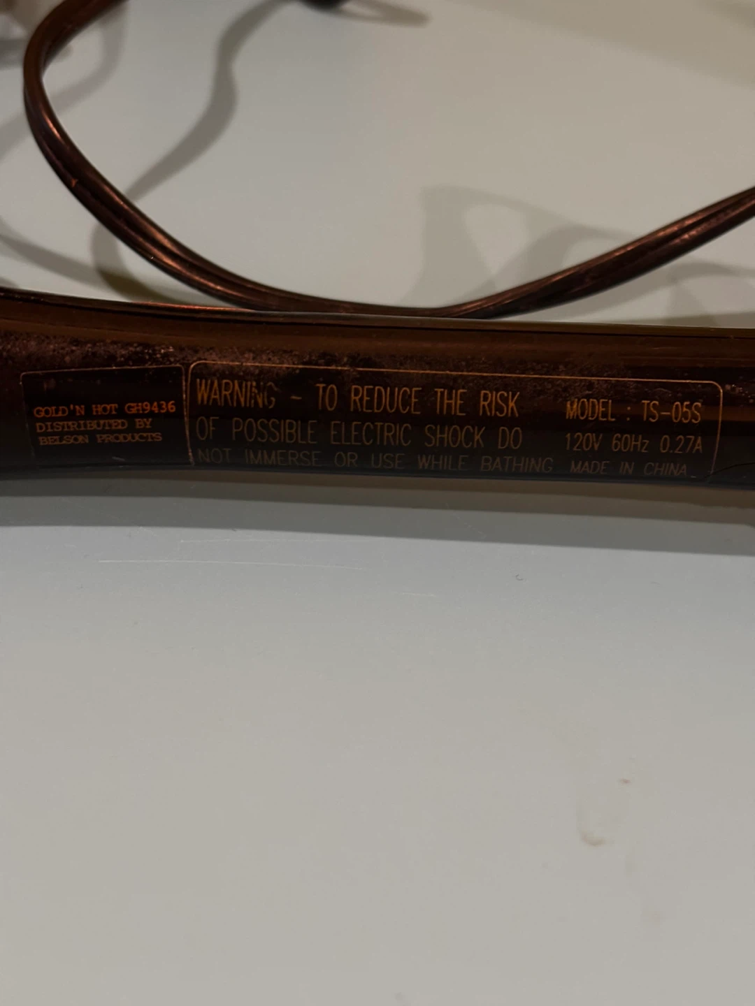 Gold N Hot TS-05S Curling Iron - photo 4