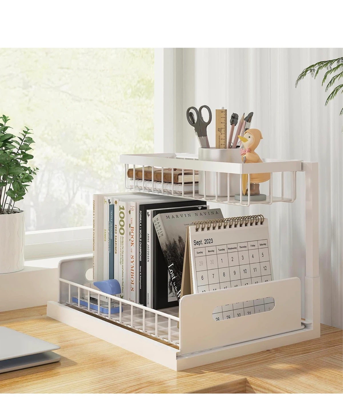 White 2-Tier Expandable Under Sink Organizer US010 - photo 5