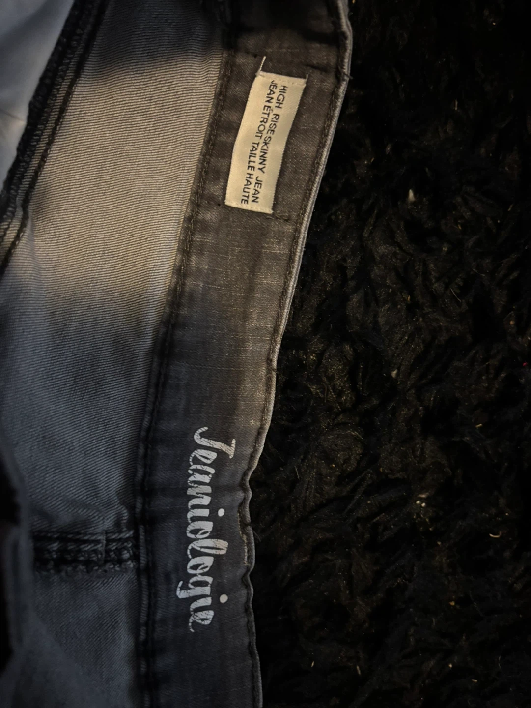 Jeanologie Grey High Rise Skinny Jeans Size 16 - photo 4