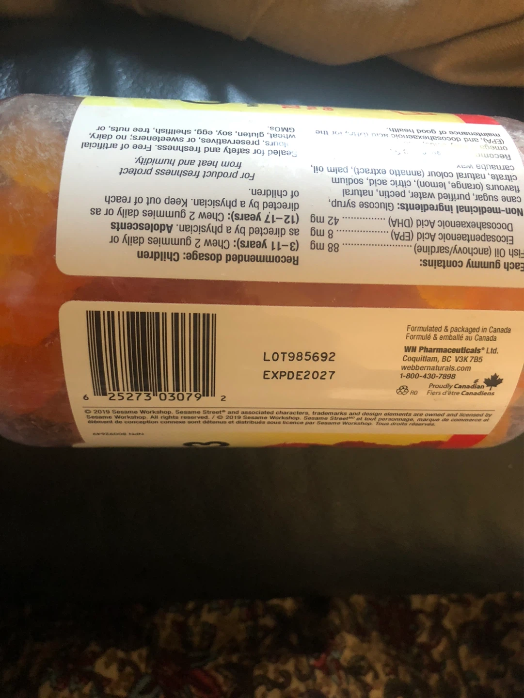Brilliant Omega-3 Gummies with DHA EX De 2027 - Elmo - photo 3