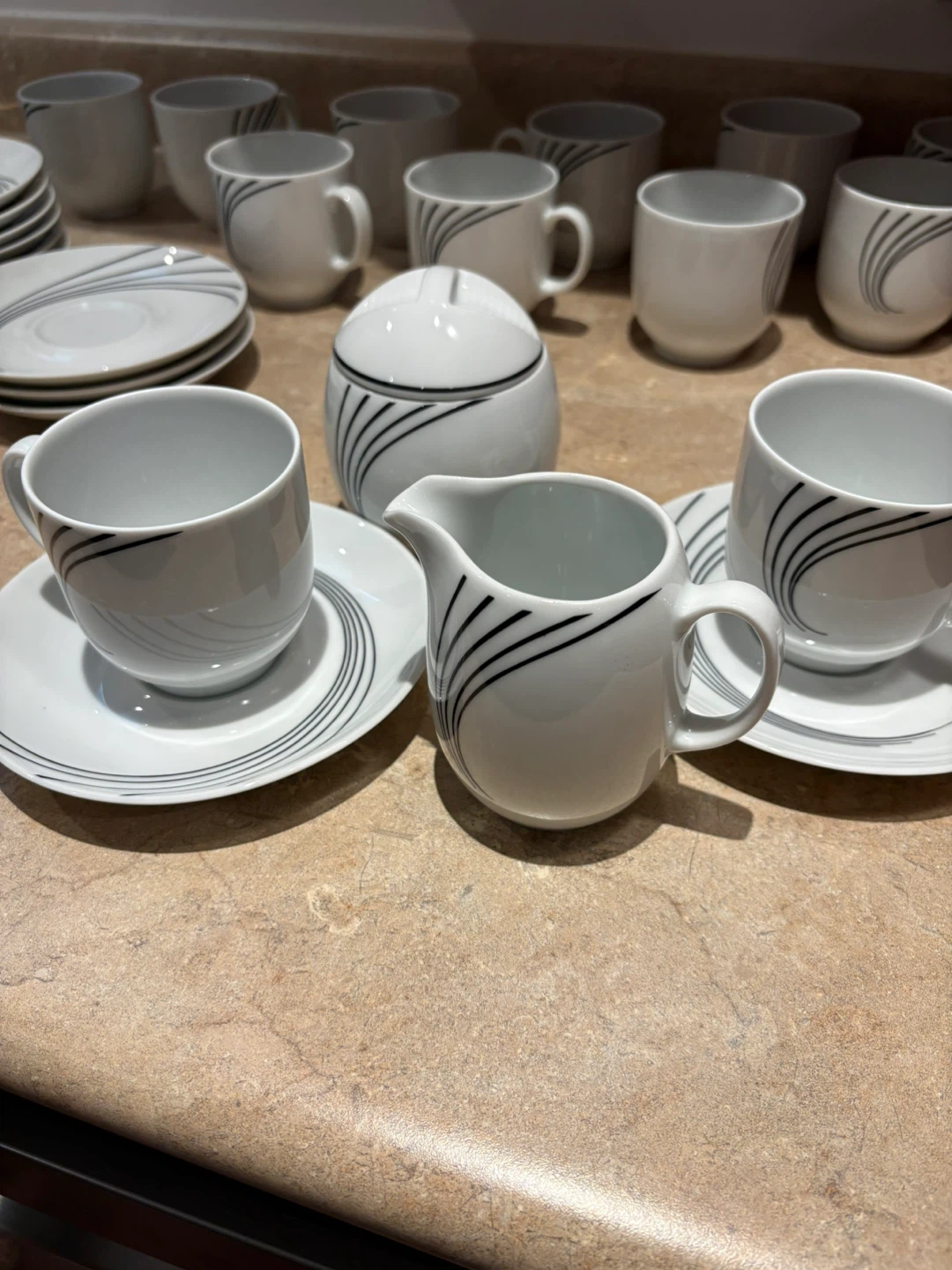 Ceramic Coffee Cups and Saucers