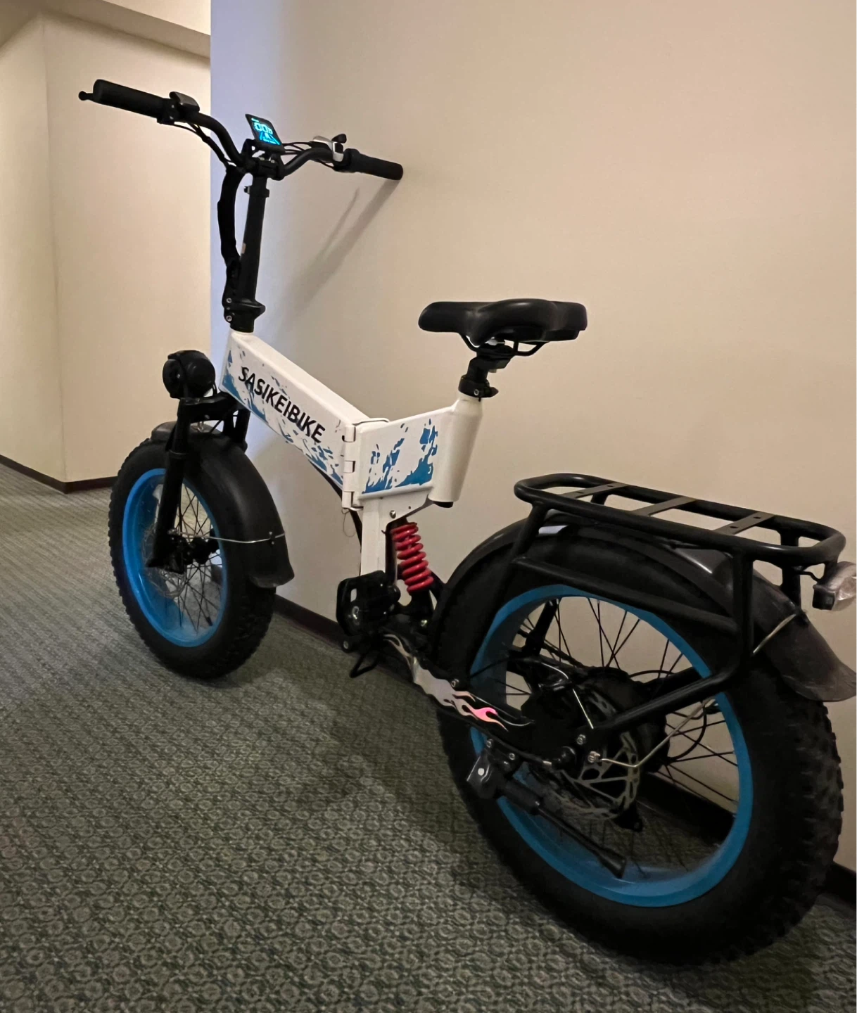SASIKEIBIKE Folding Electric Fat Tire Bike