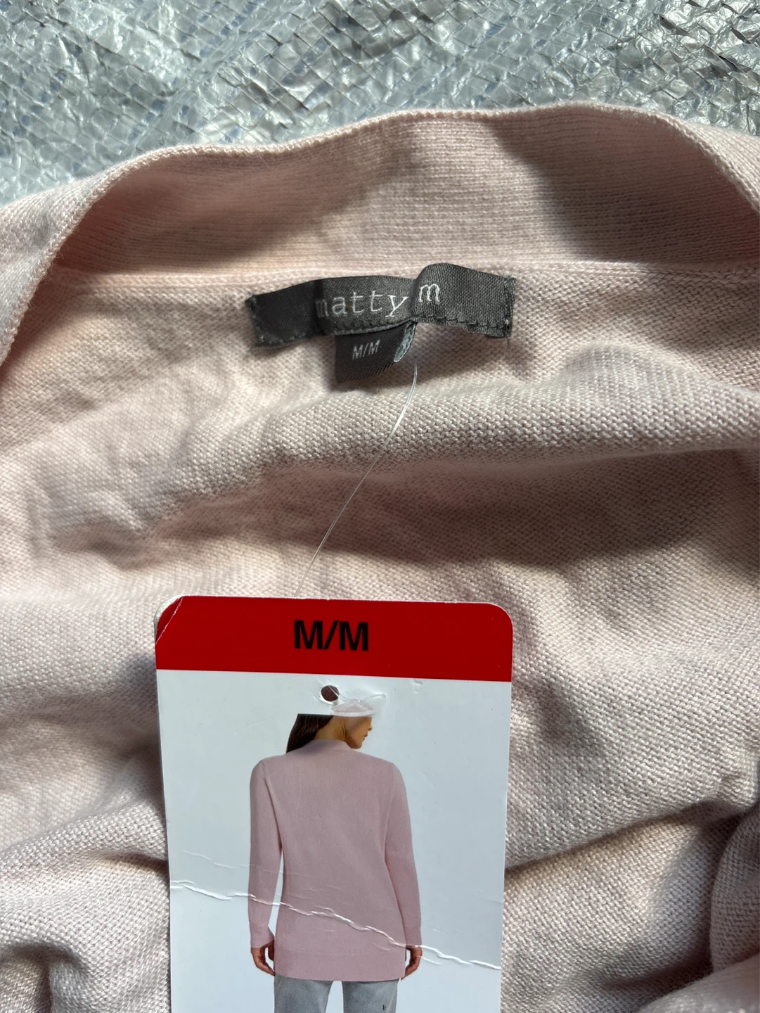 Matty M Cardigan Sweater - Pink - Size M - photo 3