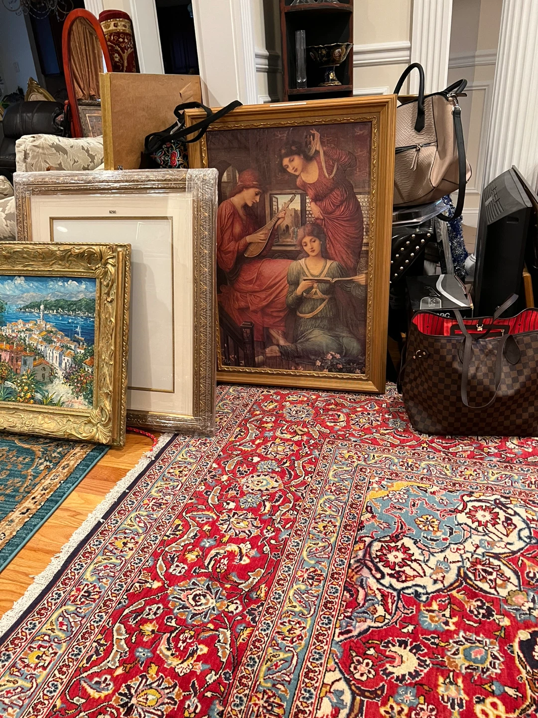 Vintage Still Life Oil Painting with Ornate Frame - photo 4