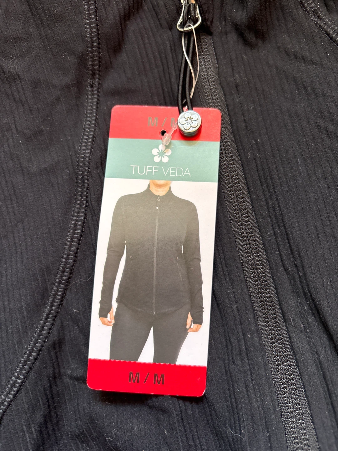 Tuff Veda Women's Black Full Zip Athletic Jacket Size Medium - photo 2