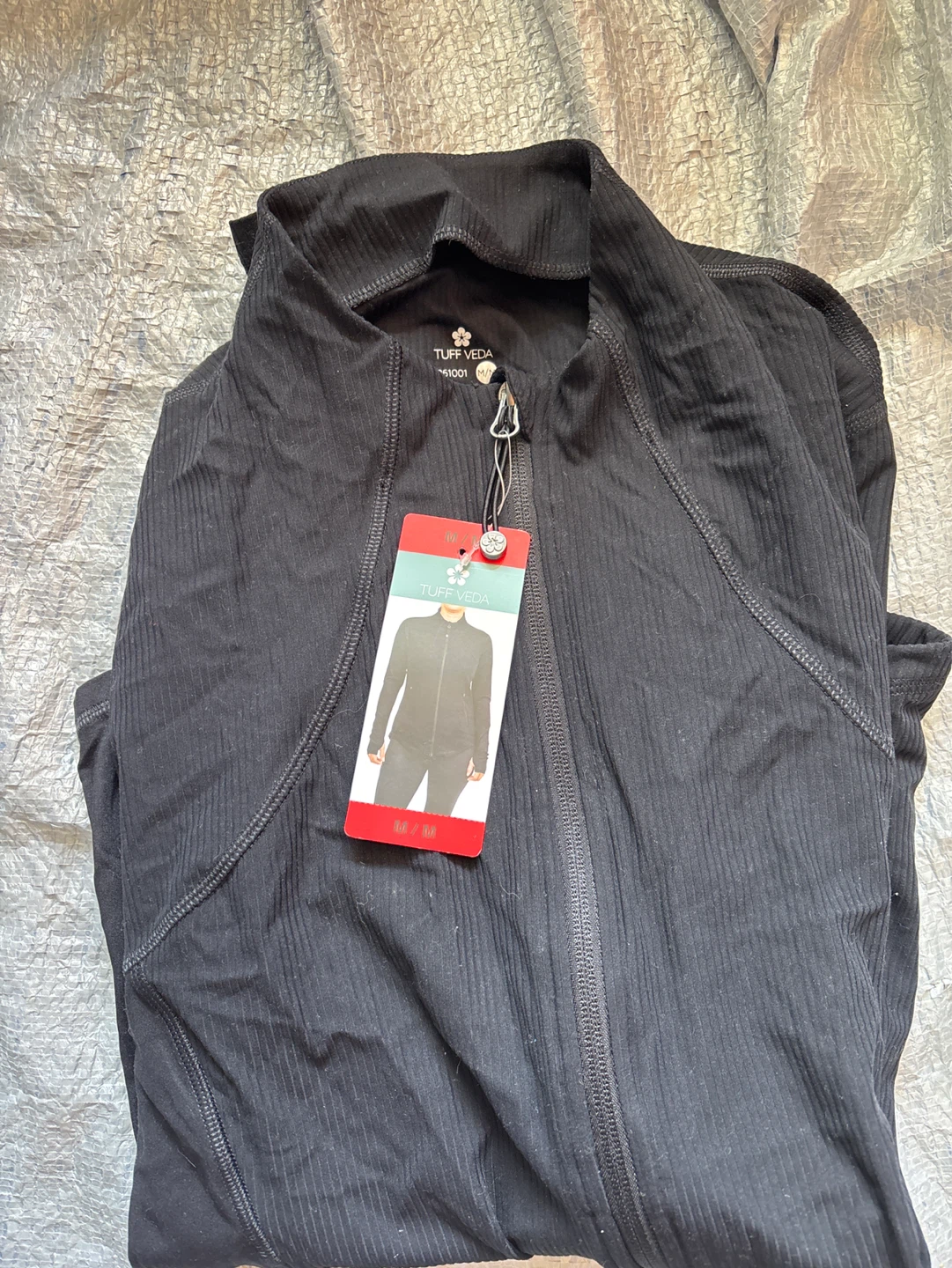 Tuff Veda Women's Black Full Zip Athletic Jacket Size Medium