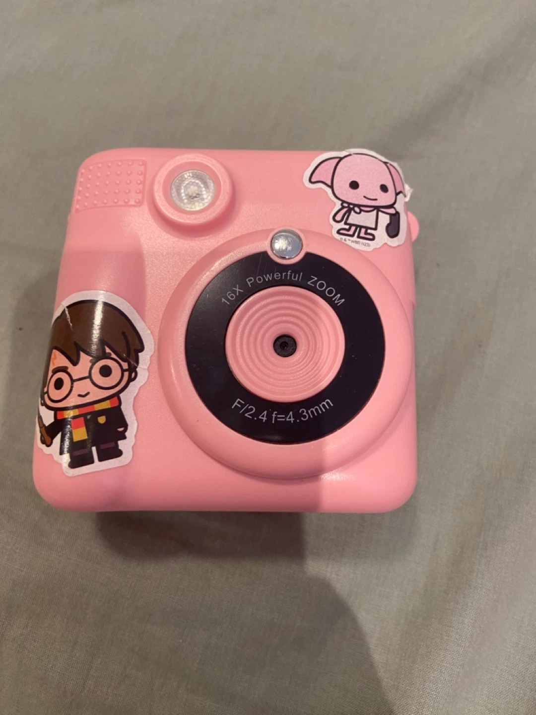 Pink Kid's Digital Camera with Harry Potter Stickers