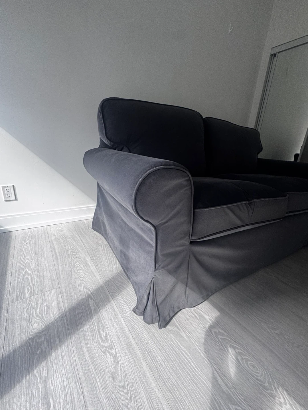 IKEA- Dark Grey 2-Seater Sofa - photo 3