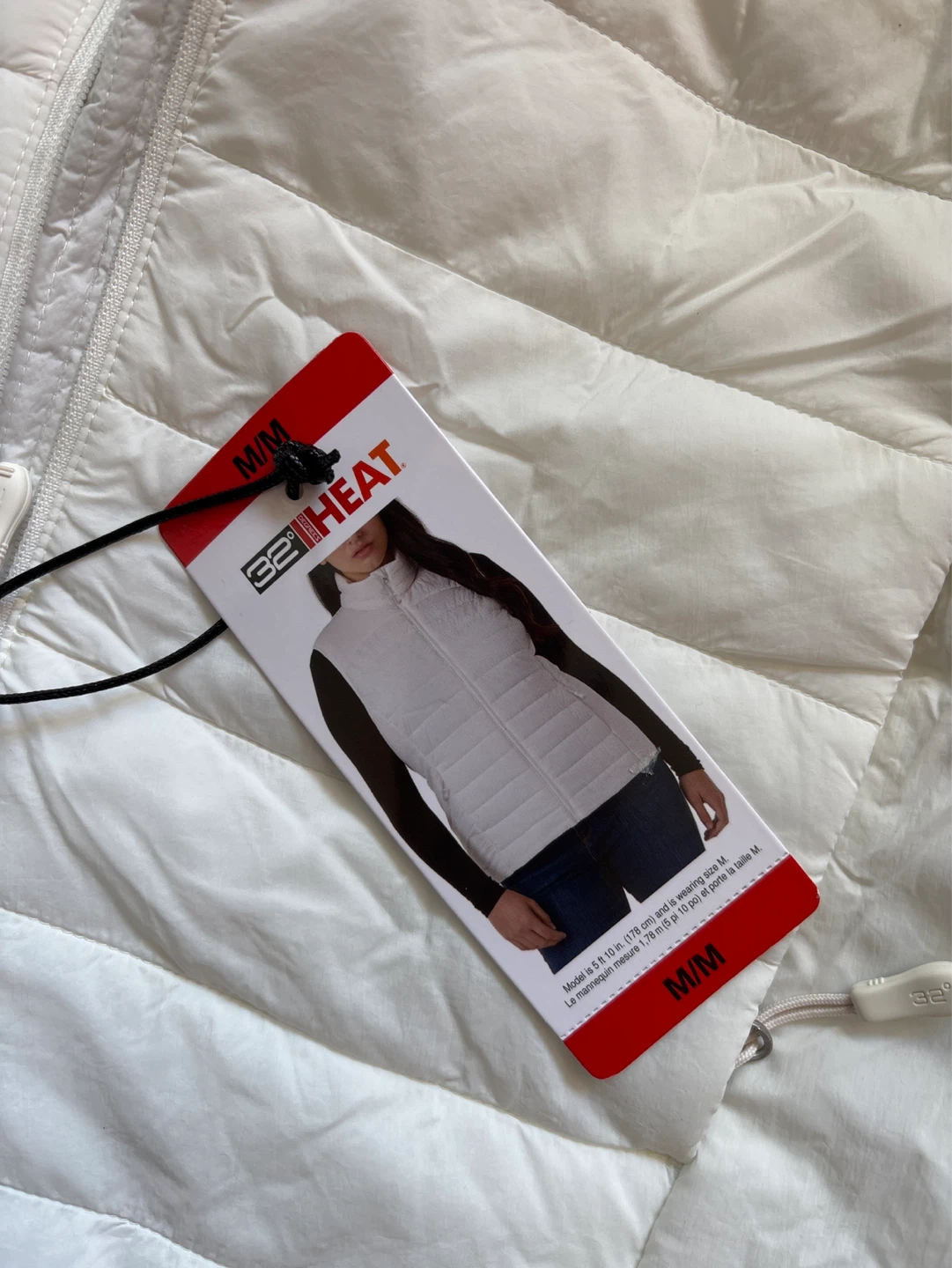 32 Degrees Heat White Puffer Vest Size M/M - photo 2