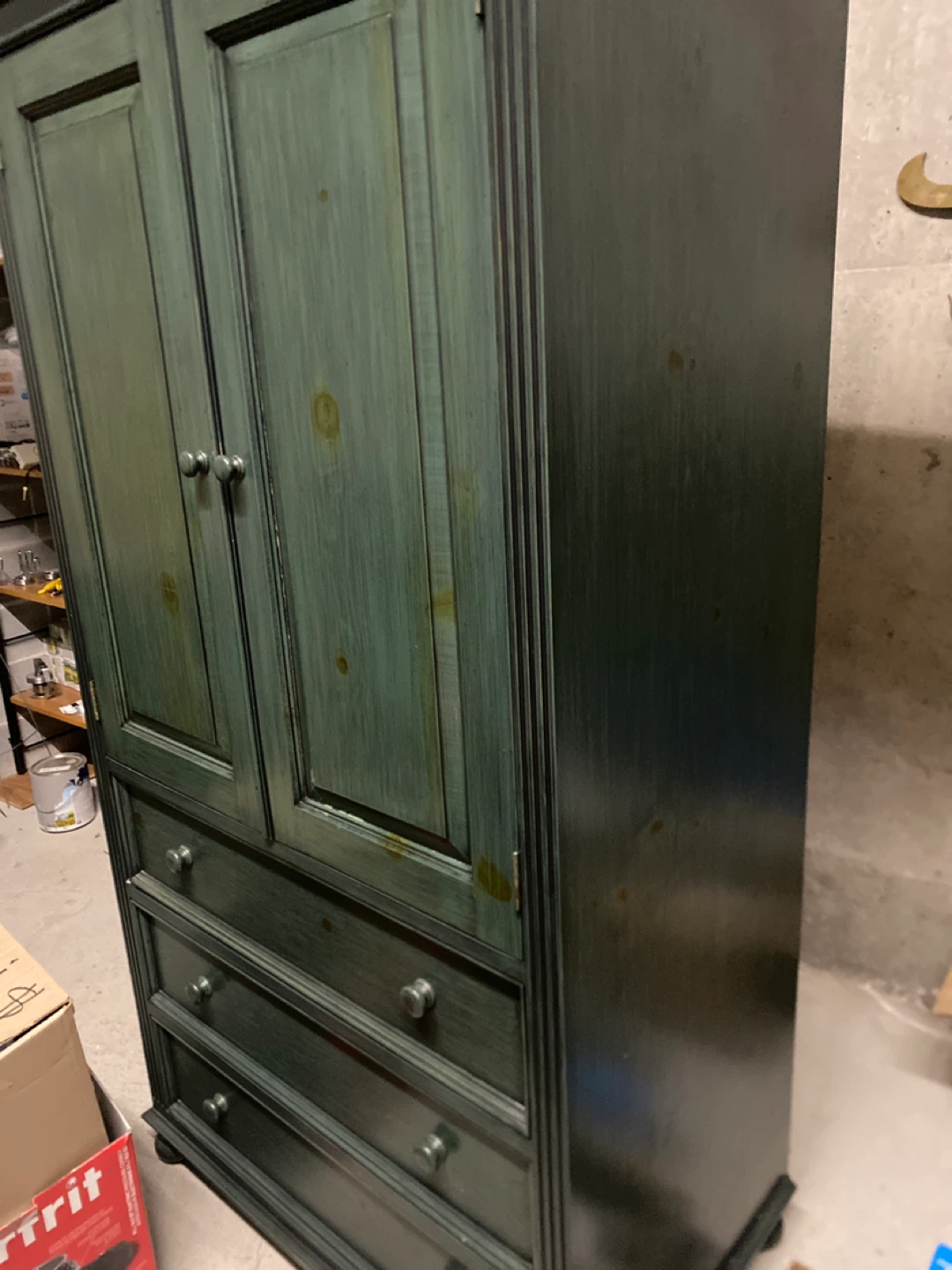 Two-door armoire with drawers - photo 5